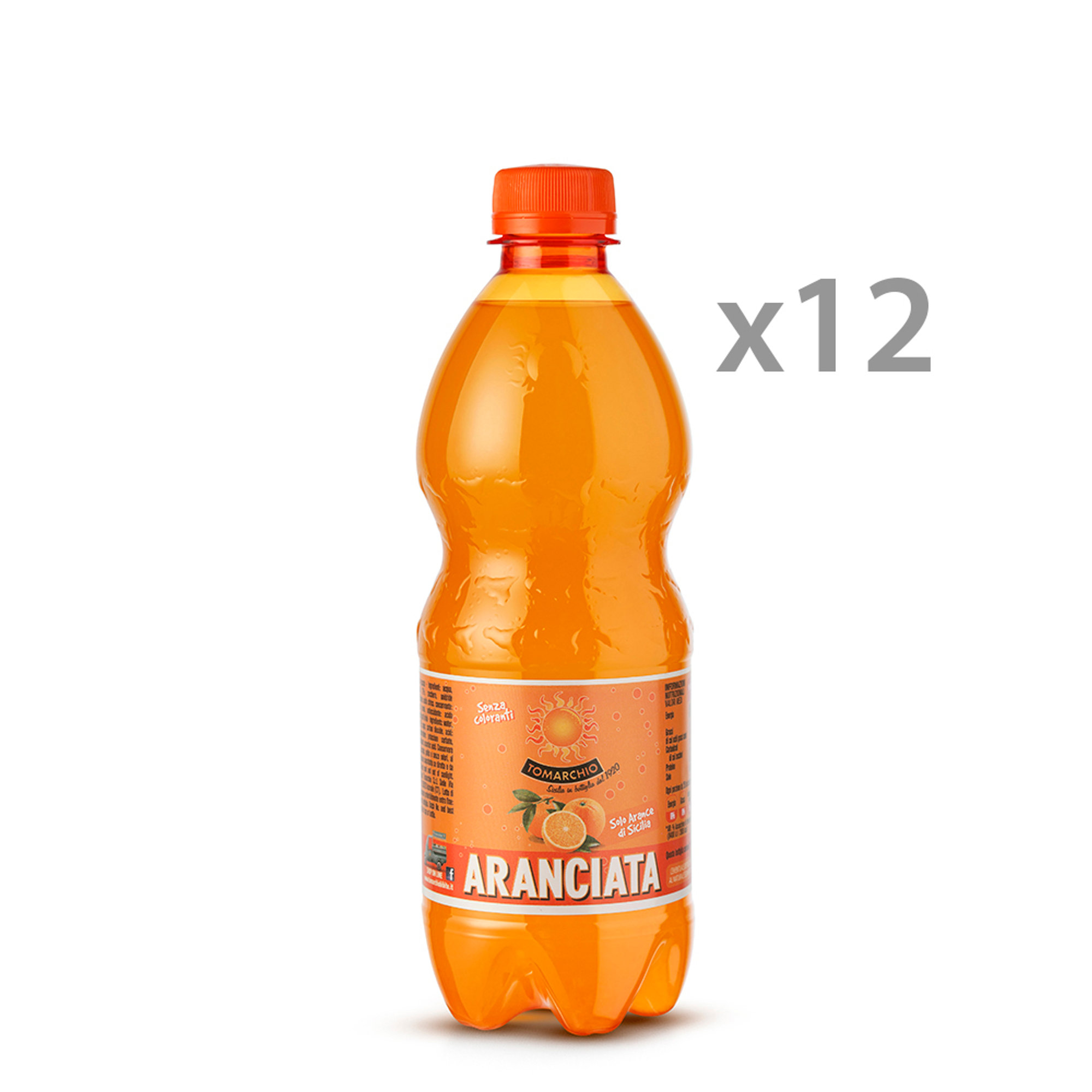 12 bottiglie "Linea Classica" - Aranciata 0,5 lt Tomarchio vista0