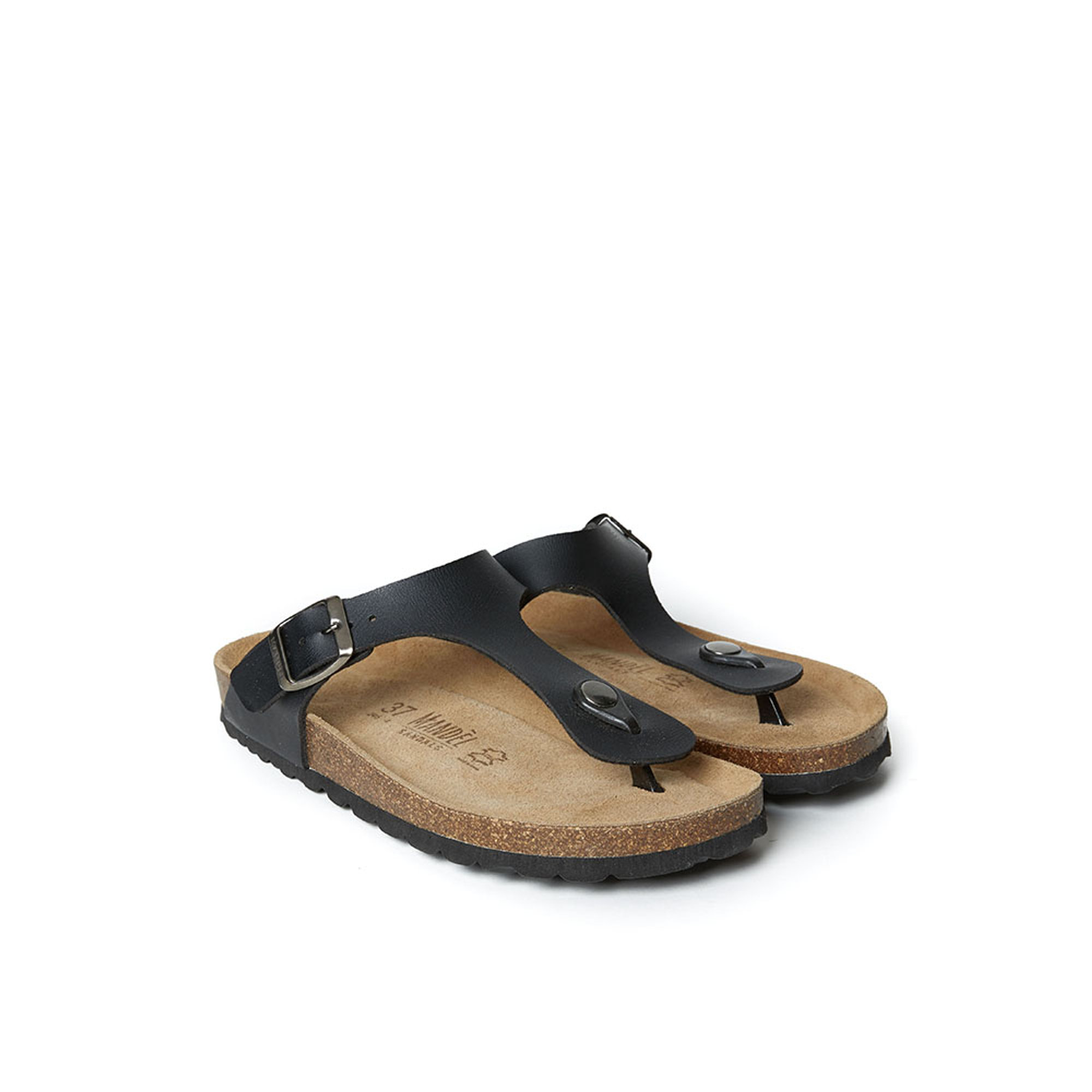 Infradito unisex nero Mandel vista1