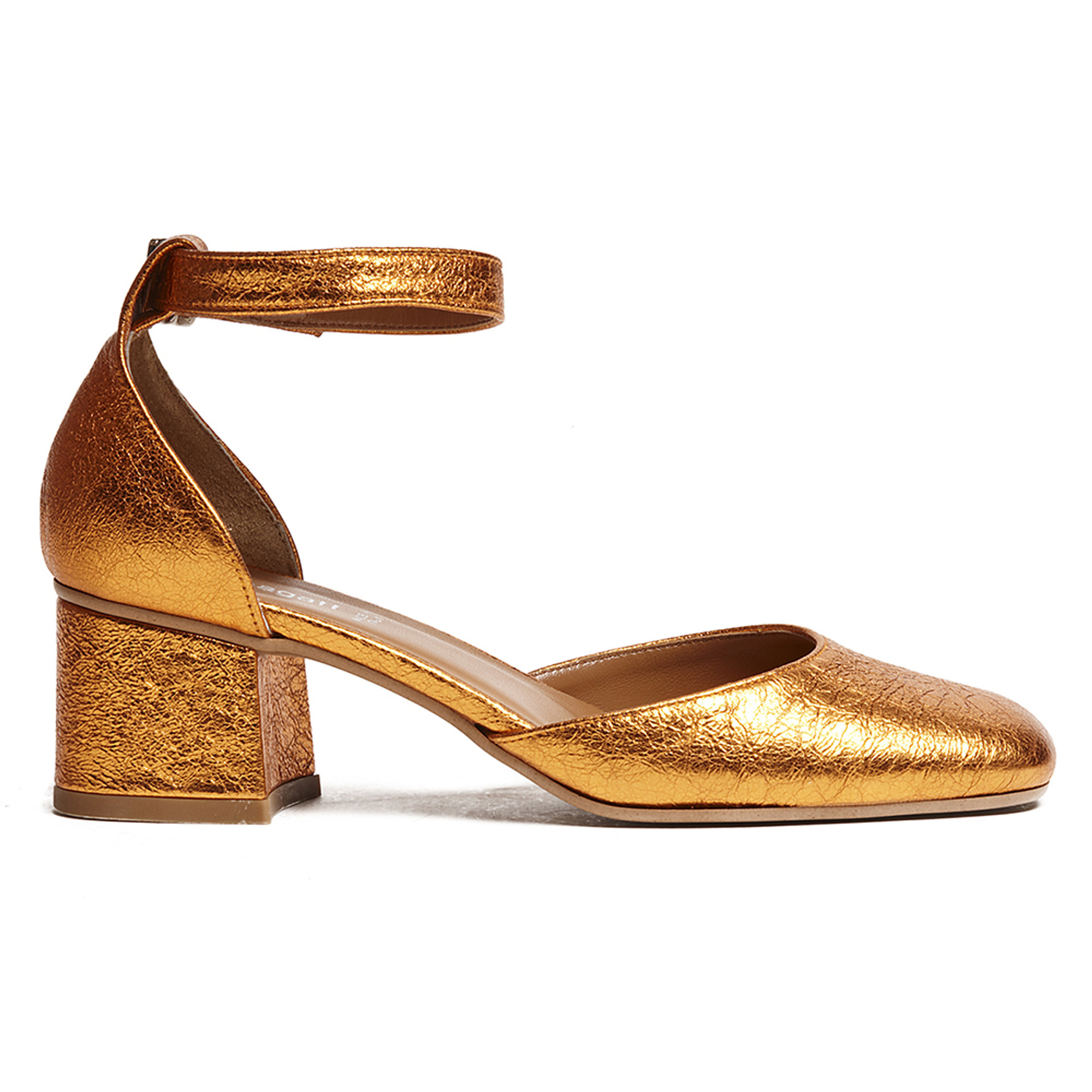 Decollete arancio  Mary Jane Bagatt vista3