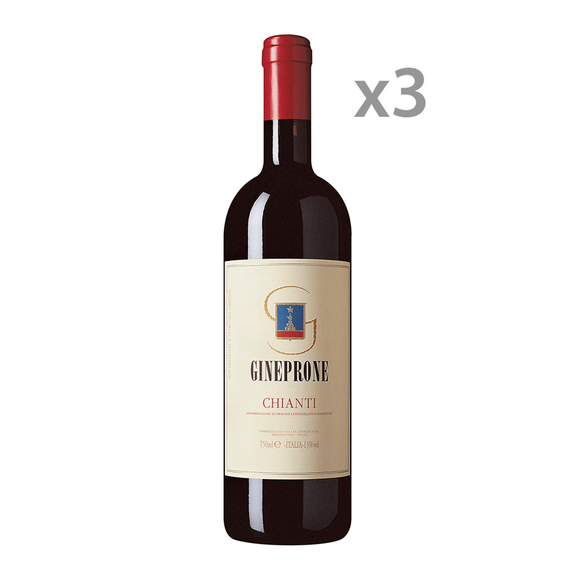 3 bottiglie - Gineprone Chianti DOCG 2019 Col D'Orcia vista0