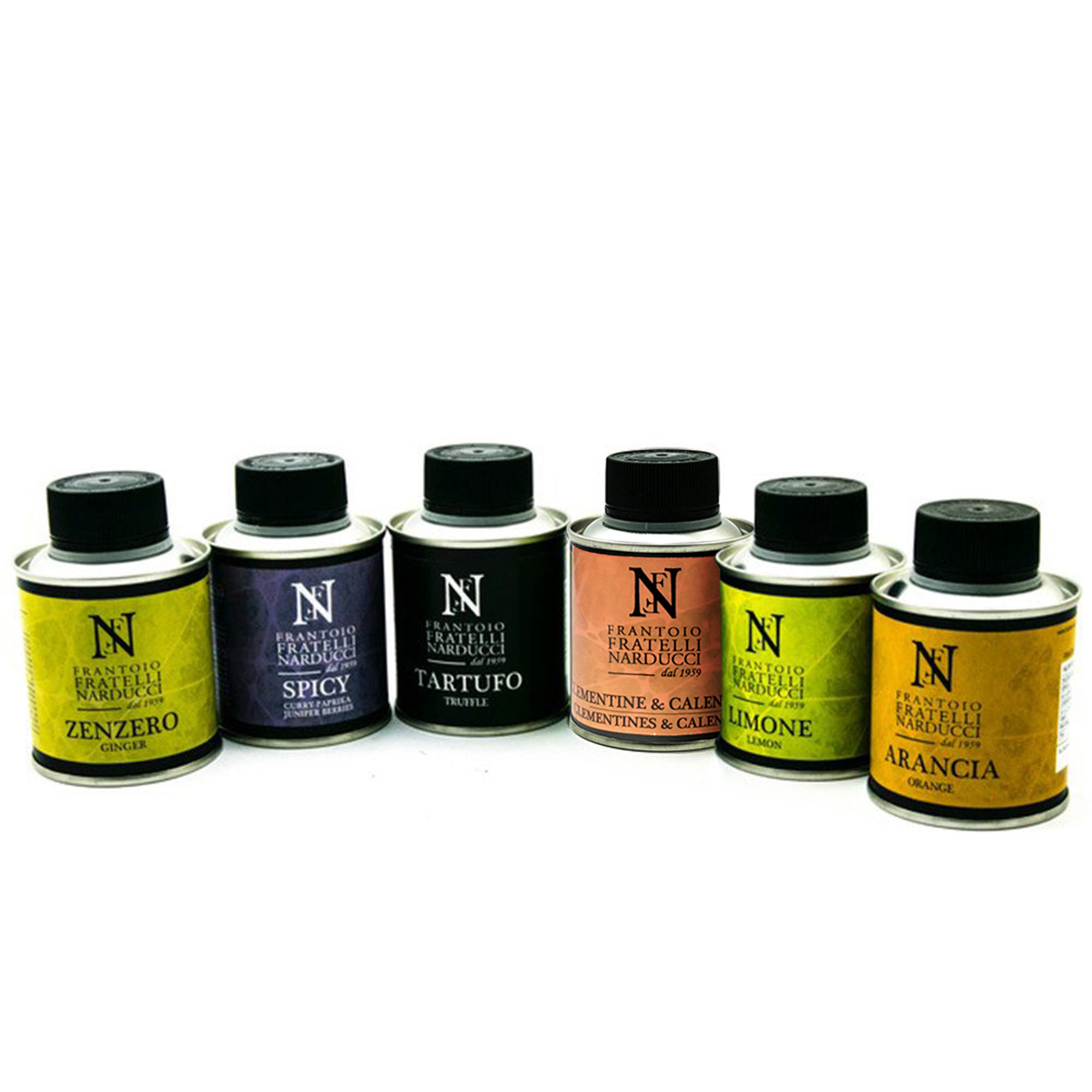 6 bottiglie miste - Olio EVO aromatizzato gusti assortiti Frantoio Narducci vista0