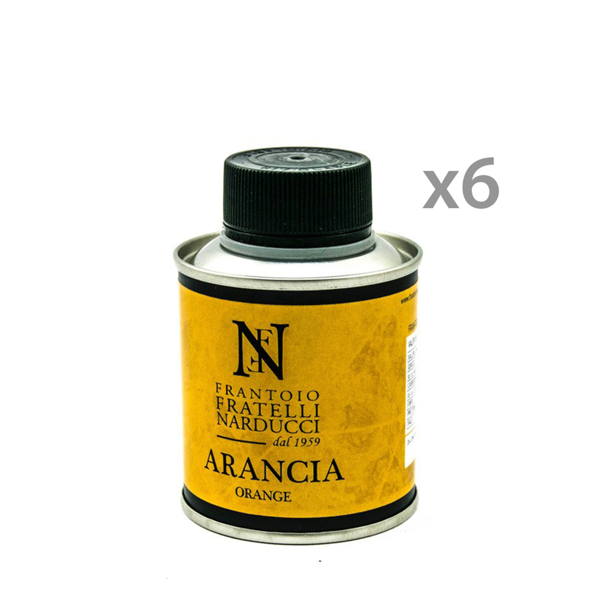 6 bottiglie - Olio EVO all'Arancia 0,10 lt Frantoio Narducci vista0