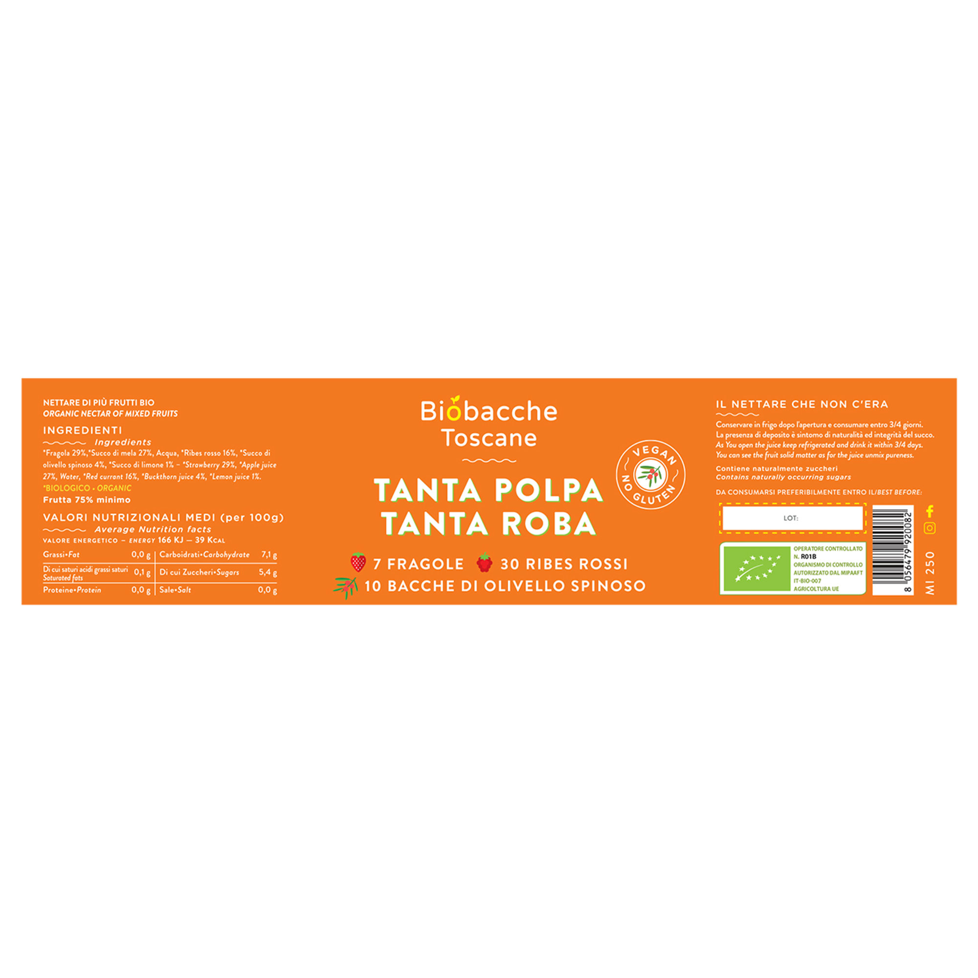 Set da 3 - Tanta polpa tanta roba 250 ml Biobacche Toscane vista1