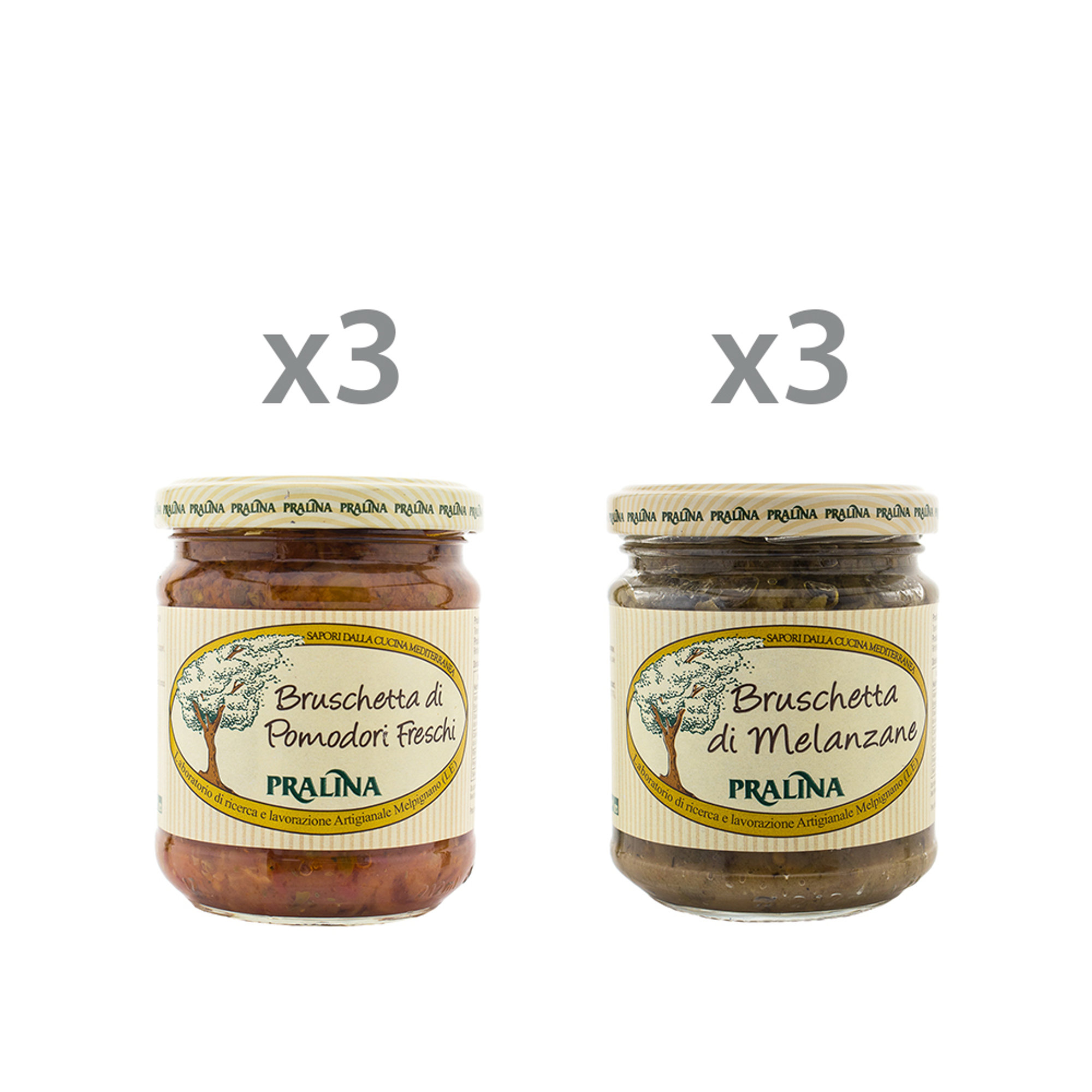 6 vasetti misti - Le Bruschette Pralina vista0