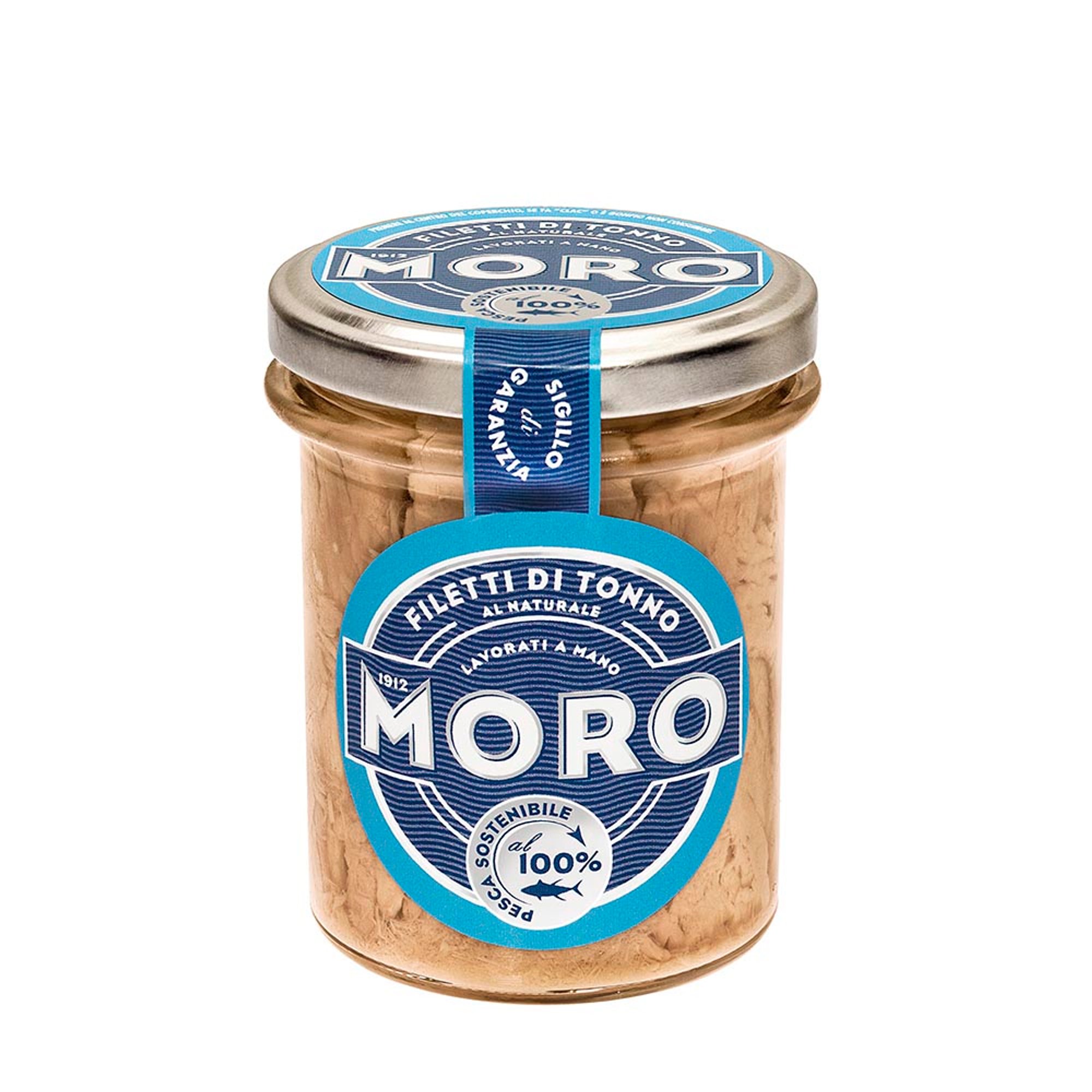 6 Gläser - Thunfischfilets in eigenem Saft 190 g Moro vista1