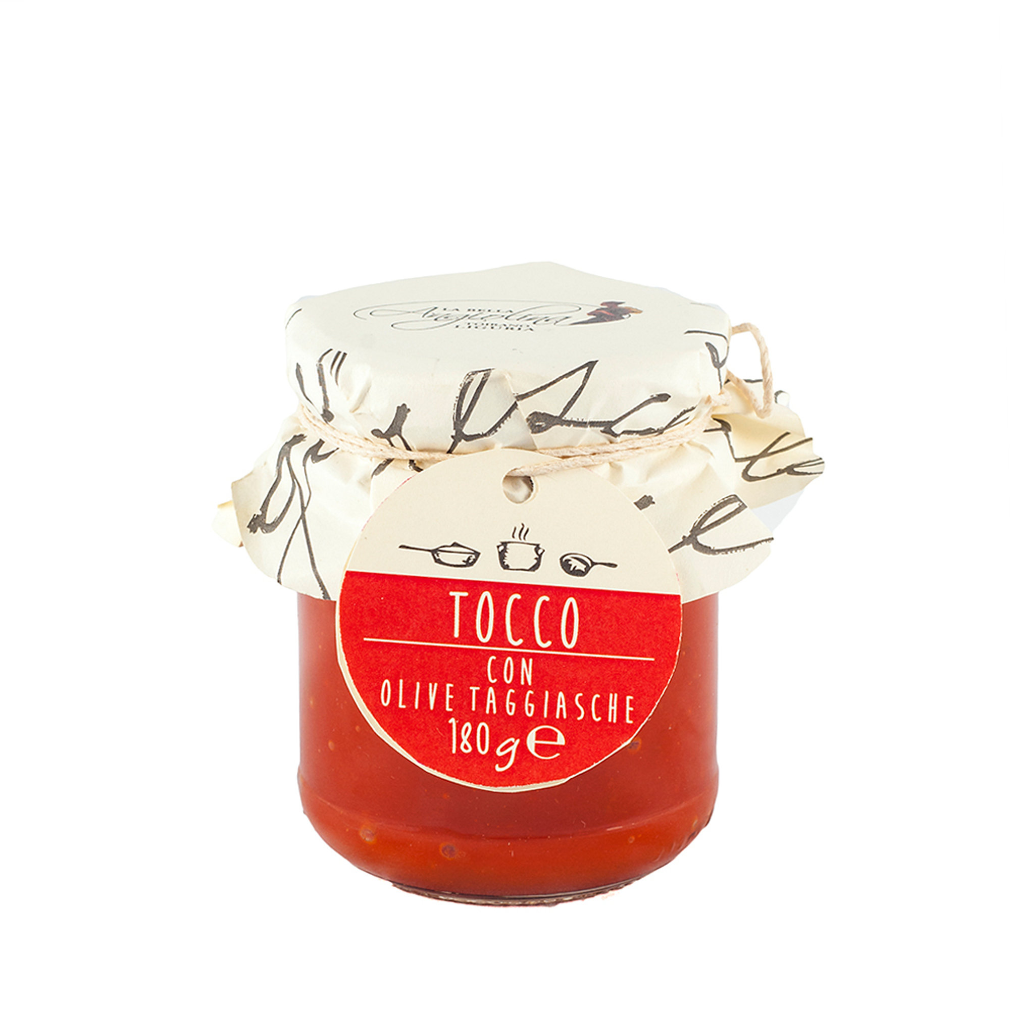Foglie d'ulivo 500 gr - Tocco con olive Taggiasche 180 gr La Bella Angiolina vista3