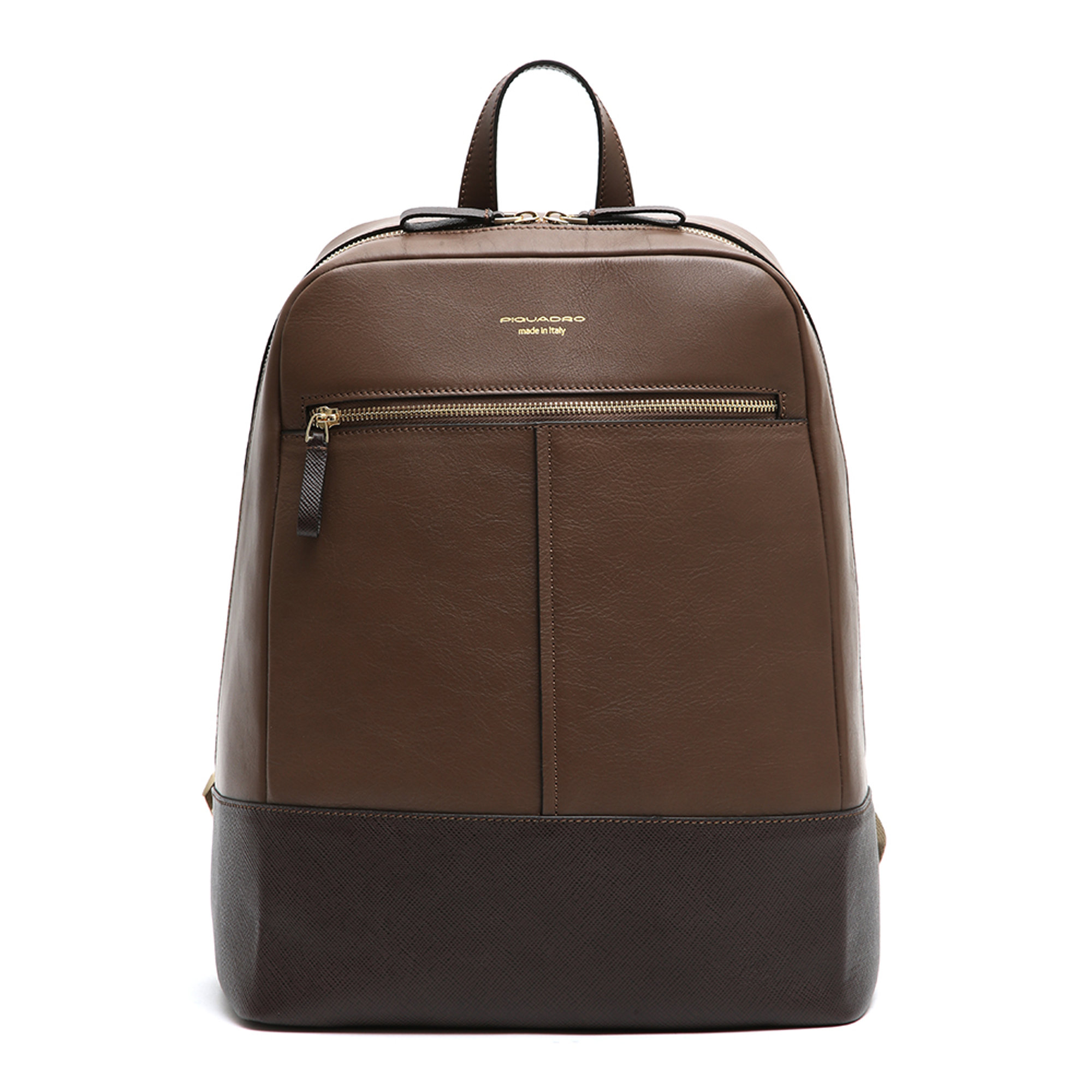 Zaino in pelle marrone Piquadro vista5