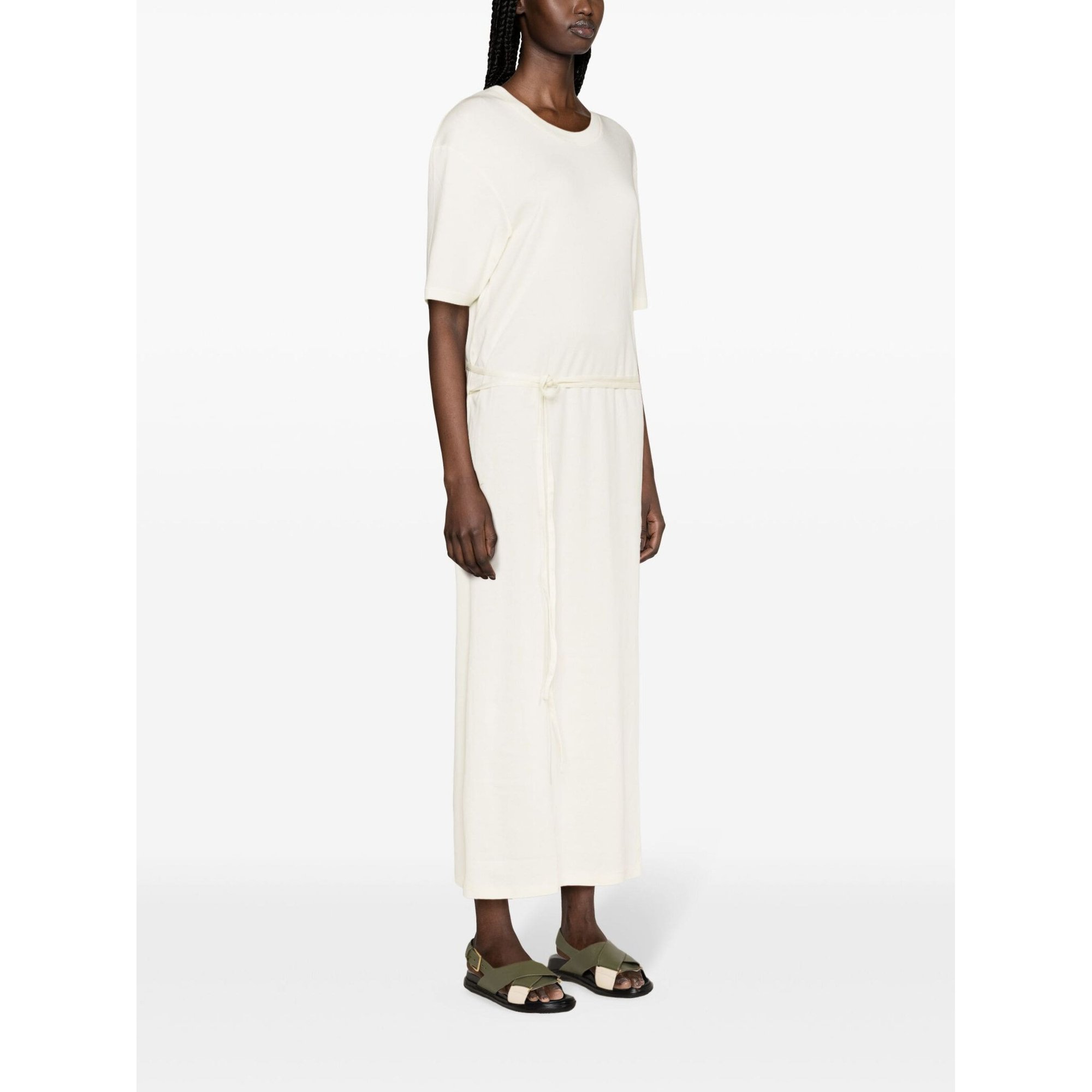 LEMAIRE ヘルト付きマキシトレス DR1045LJ1016 WH048 BELTED RIB T-SHIRT DRESS | WOMAN | DR1045LJ1016 - LEMAIRE - TMQ