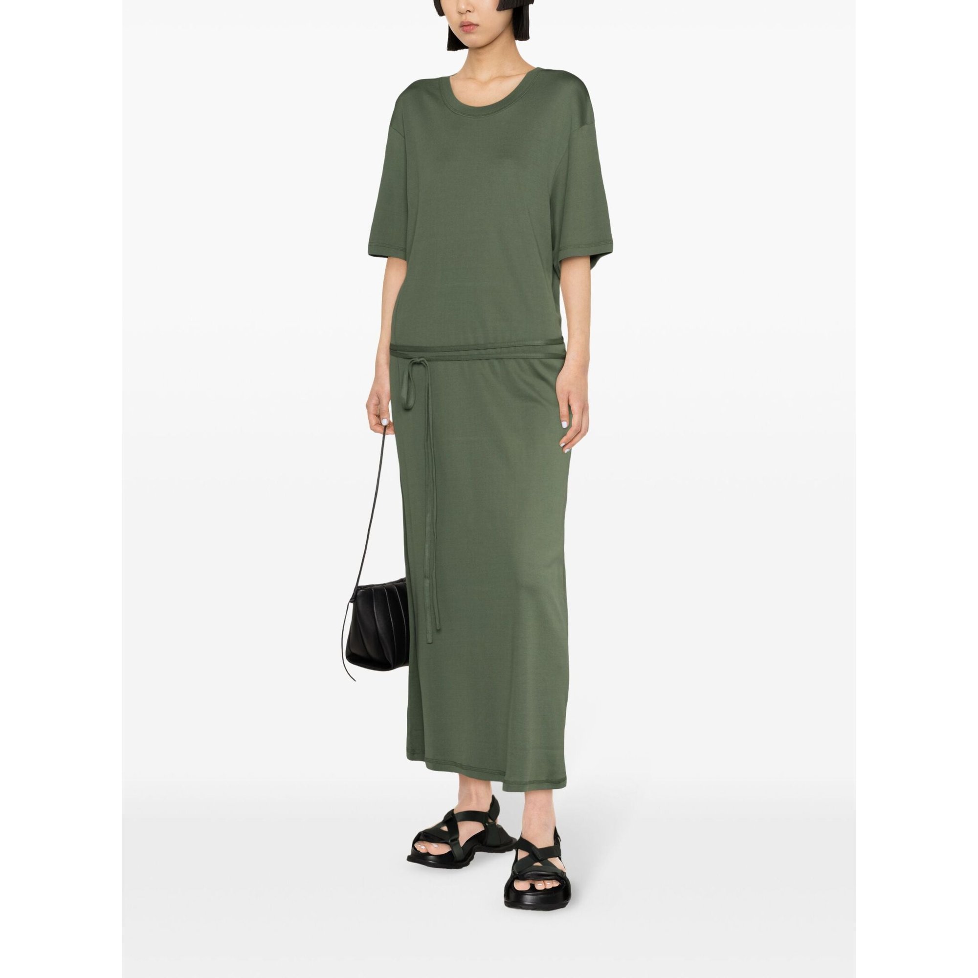 BELTED RIB T-SHIRT DRESS | WOMAN | DR1045LJ1016 - LEMAIRE - TMQ