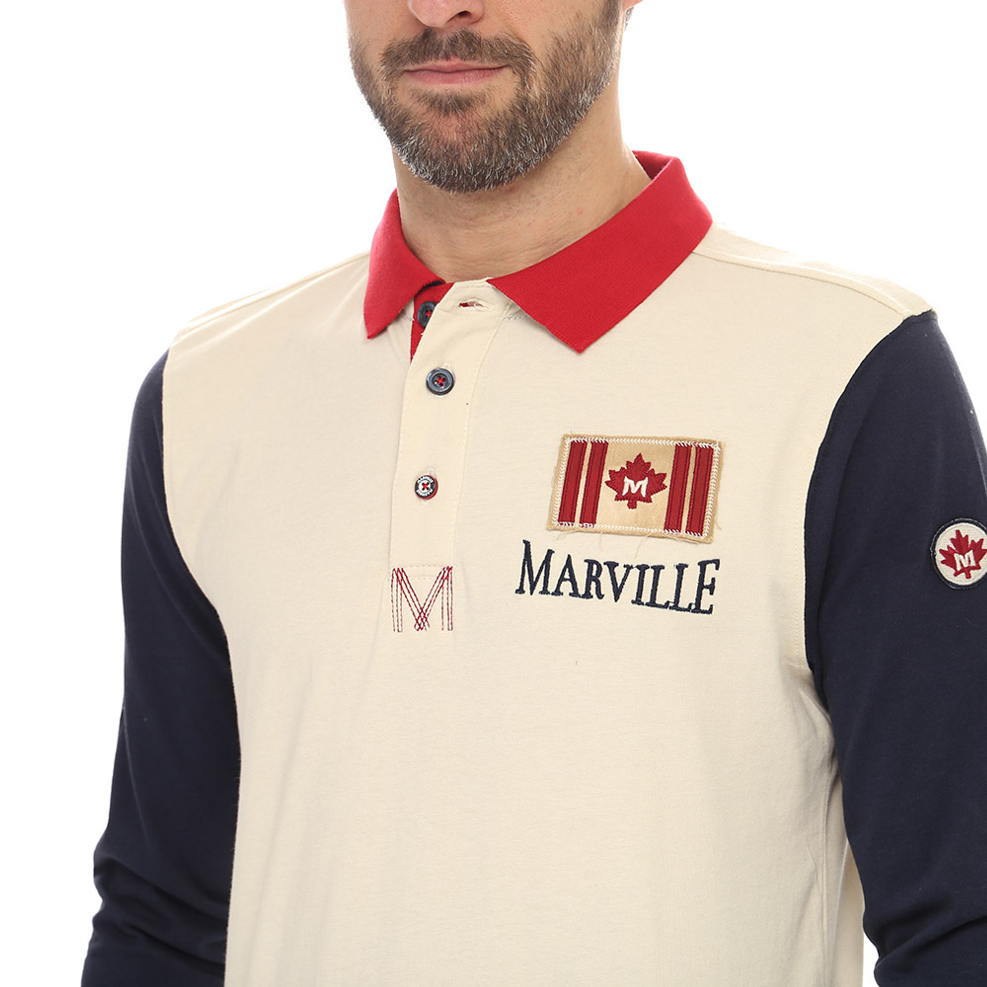 Polo MARVILLE Polo beige blu di moda | Ventis