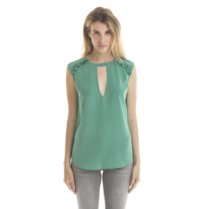 Top in seta verde smeraldo - Liu Jo Acquisto Top in seta verde smeraldo - Liu Jo Acquisto