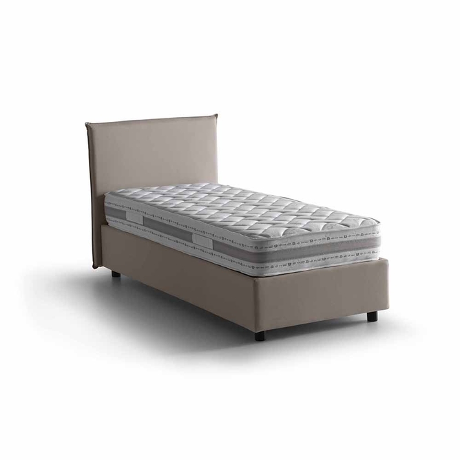 Letto singolo contenitore Anna con materasso Bamboo Memory ...