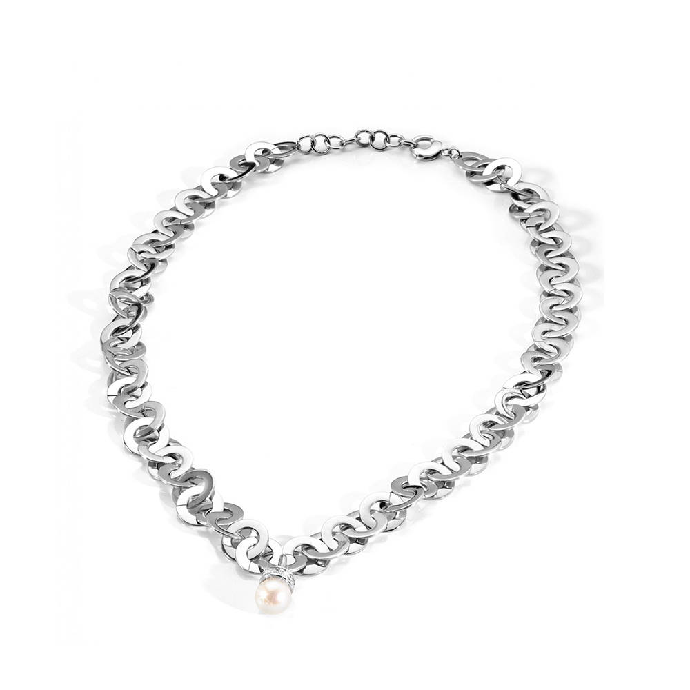 Collana MORELLATO Vita Con Cuore E Acquamarina - Regalo Elegante Per Donna, Lunghezza 42 Cm