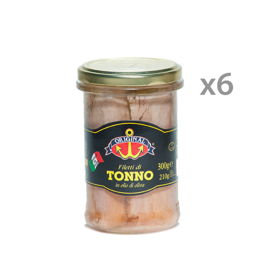 Filetti di Tonno - 6 vasetti 300 gr - Curreri