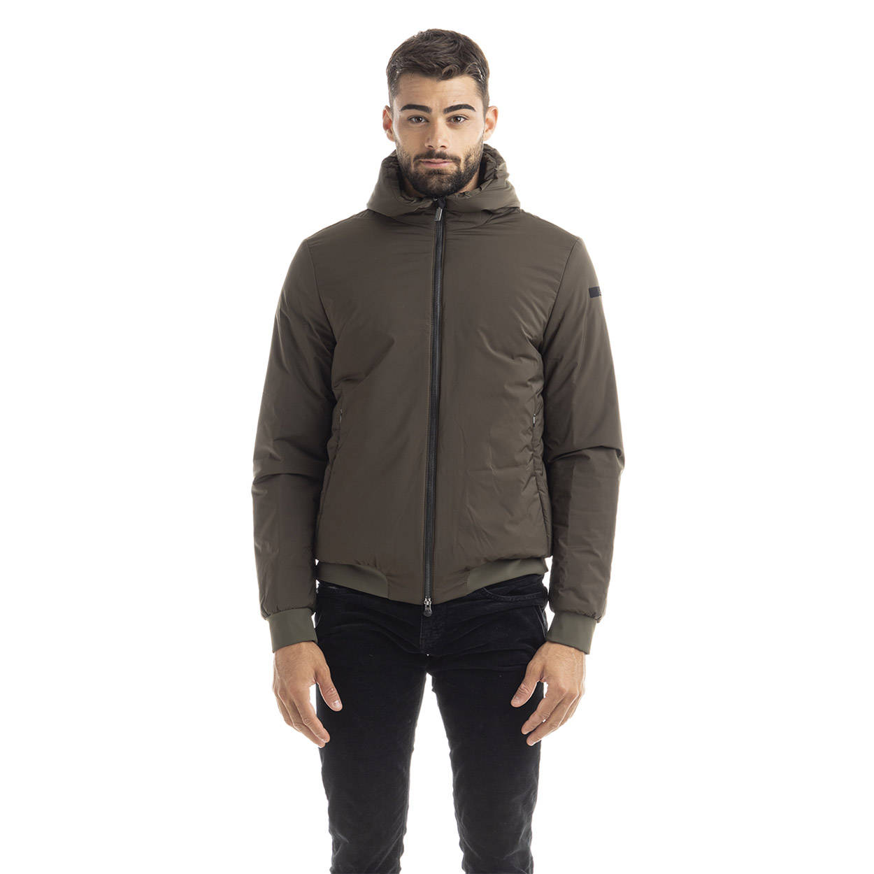 Giubbotto In Pelle Sintetica Uomo Con Cappuccio - Red Bridge, Similpelle