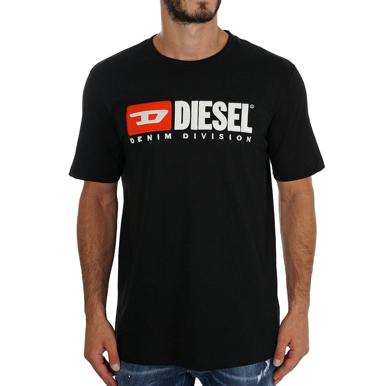 T-shirt Diesel Denim Division nera - Diesel - Acquista su Ventis.