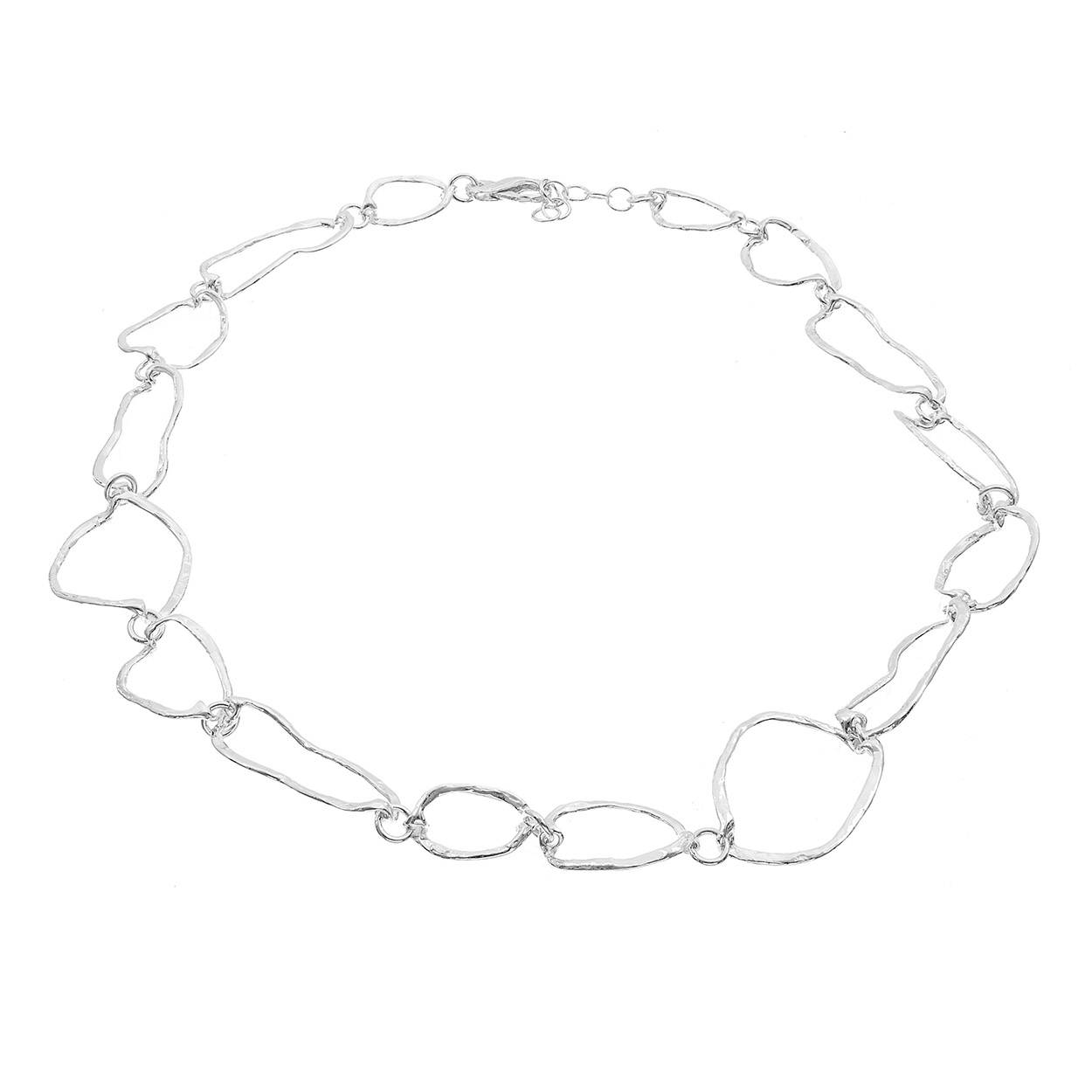 Collana Lunga Unisex Con Pendente Di Pietra Paesina E Seta - Collane Pietra Paesina - Gioielli - Foto 5