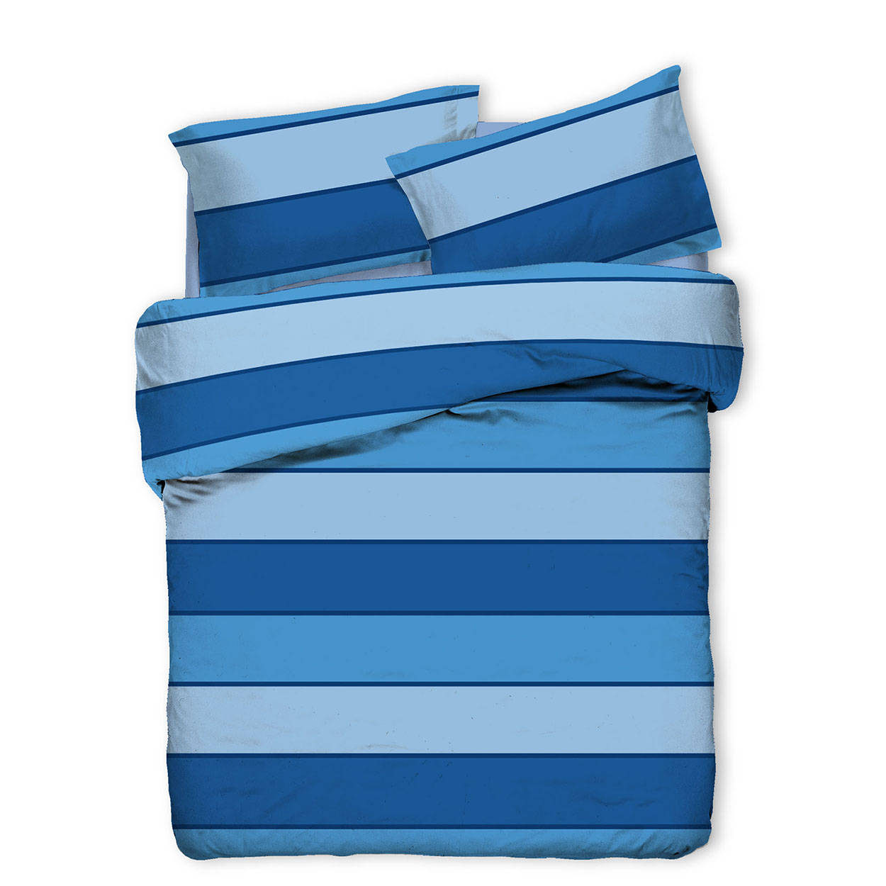Blue Striped Duvet Cover Set Righe di tendenza