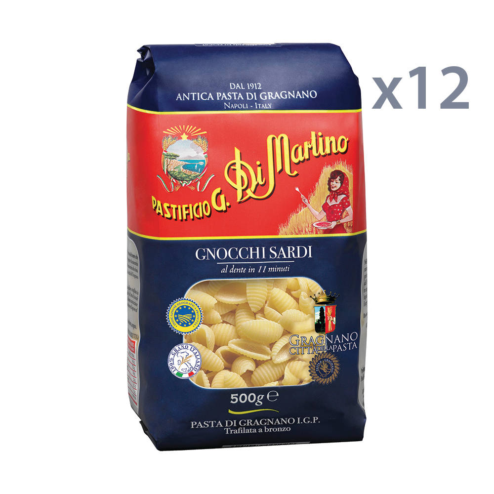 12 confezioni di gnocchi sardi da 500 gr Pasta di Martino