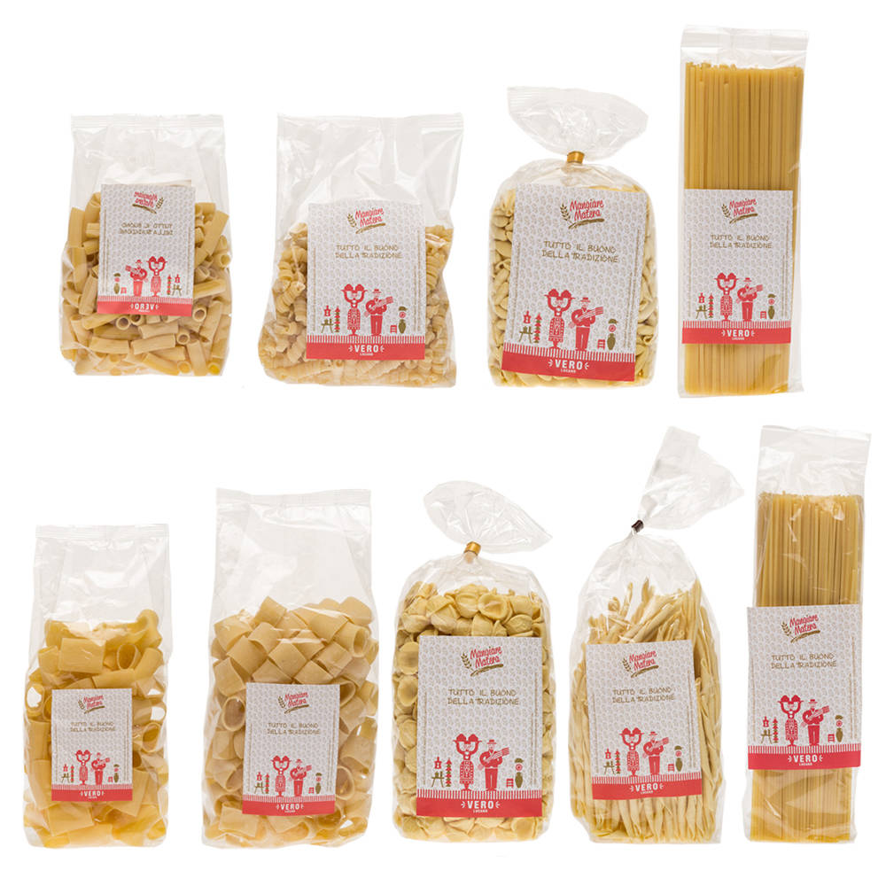 Box Pasta 9 confezioni di Pasta secca assortite Mangiare Matera