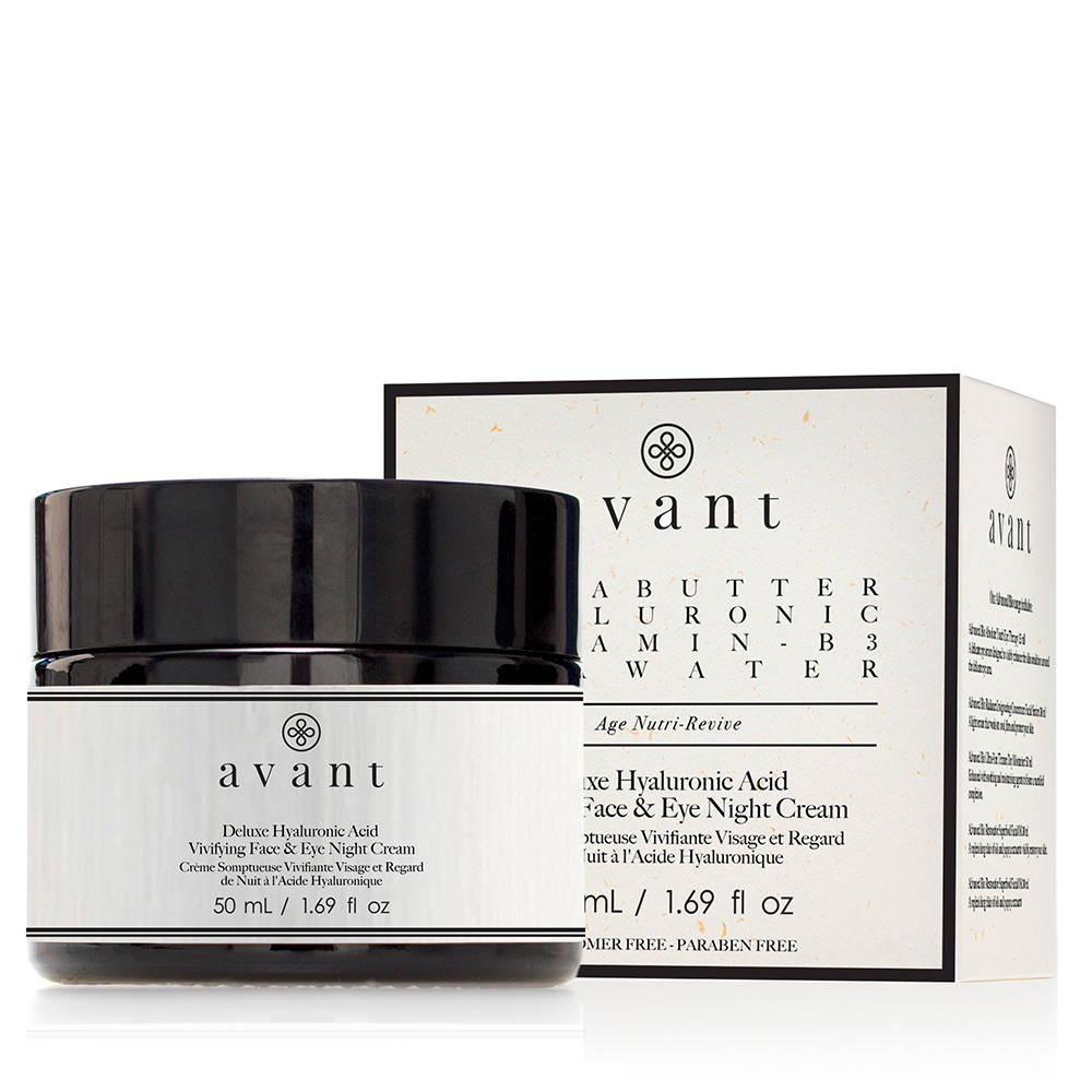 Deluxe Hyaluronic Acid Vivifying Face & Eye Night Cream Avant Skin Care