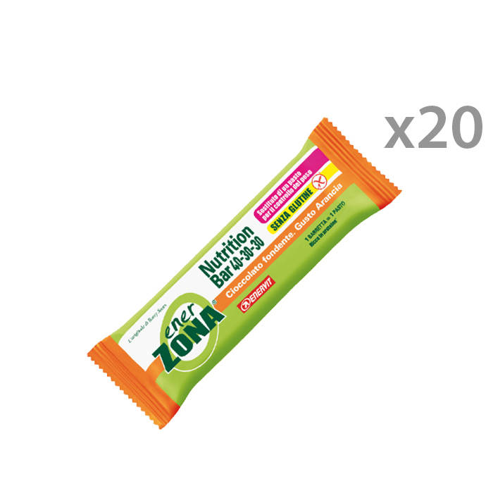 Box 20 barrette EnerZona Nutrition Bar 403030 sostituto del pasto