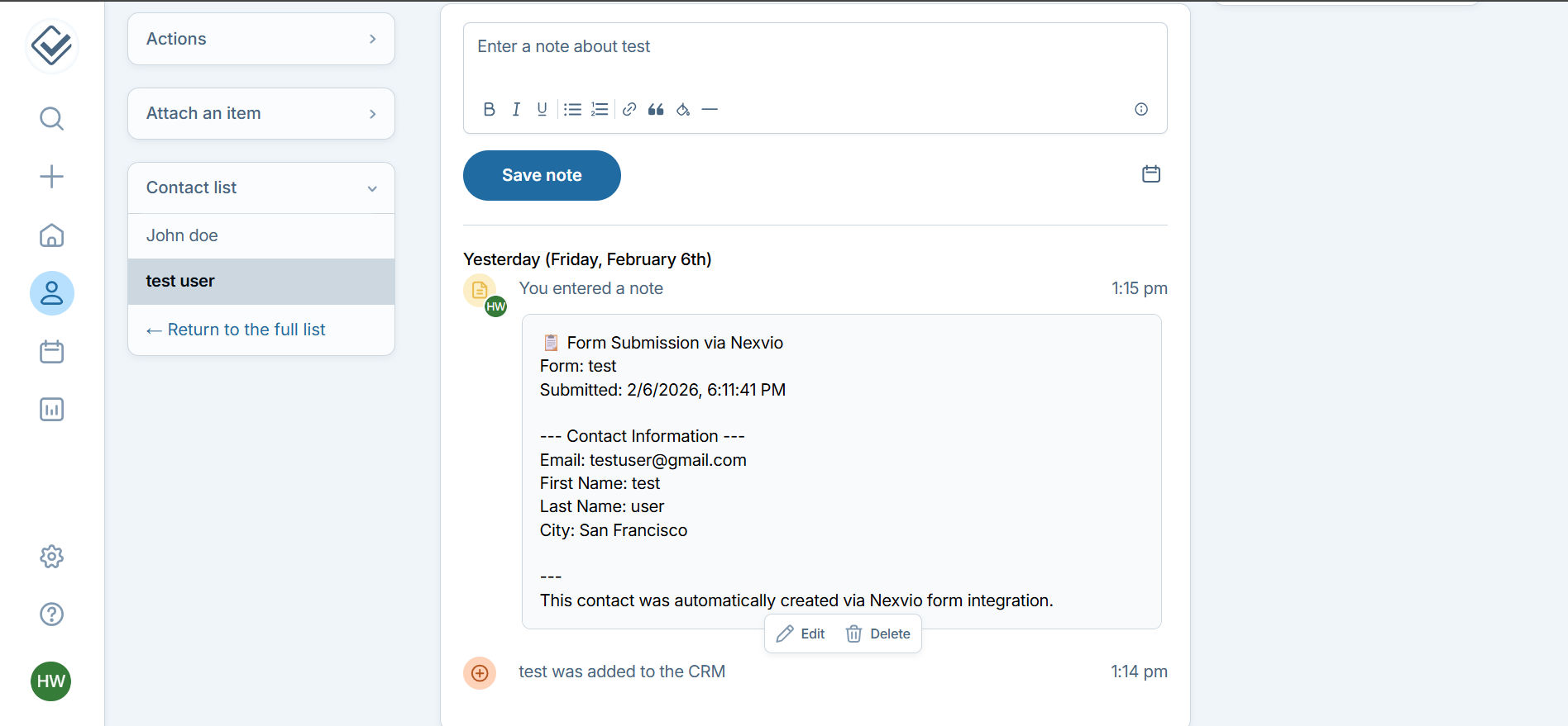 Contacts Sync Automatically