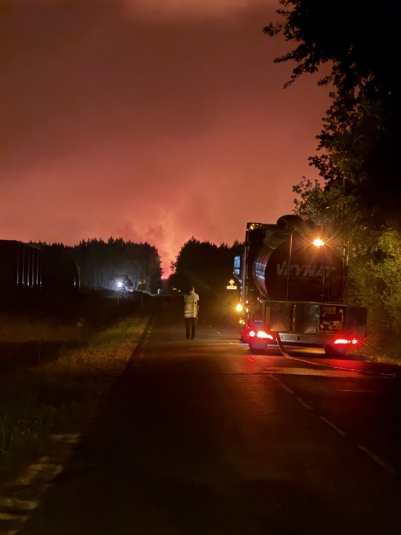 Incendies en Gironde 2026 : les Transports Veynat mobilisés aux côtés des secours - Transports Veynat