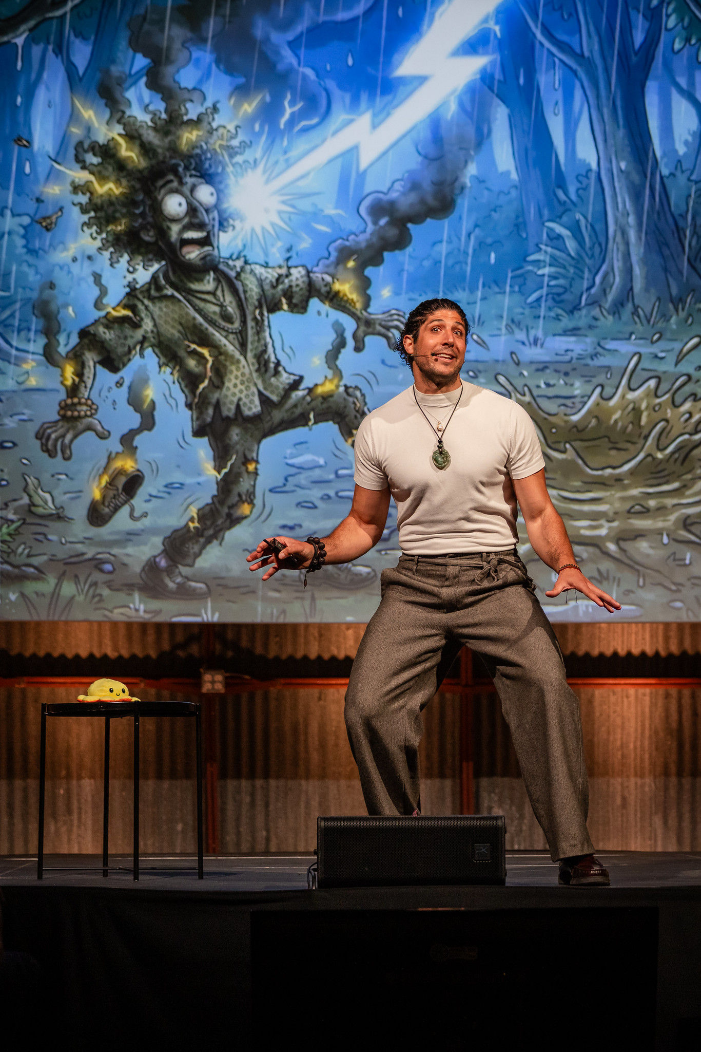 Yusef Farah presenting at NeuroDiversion