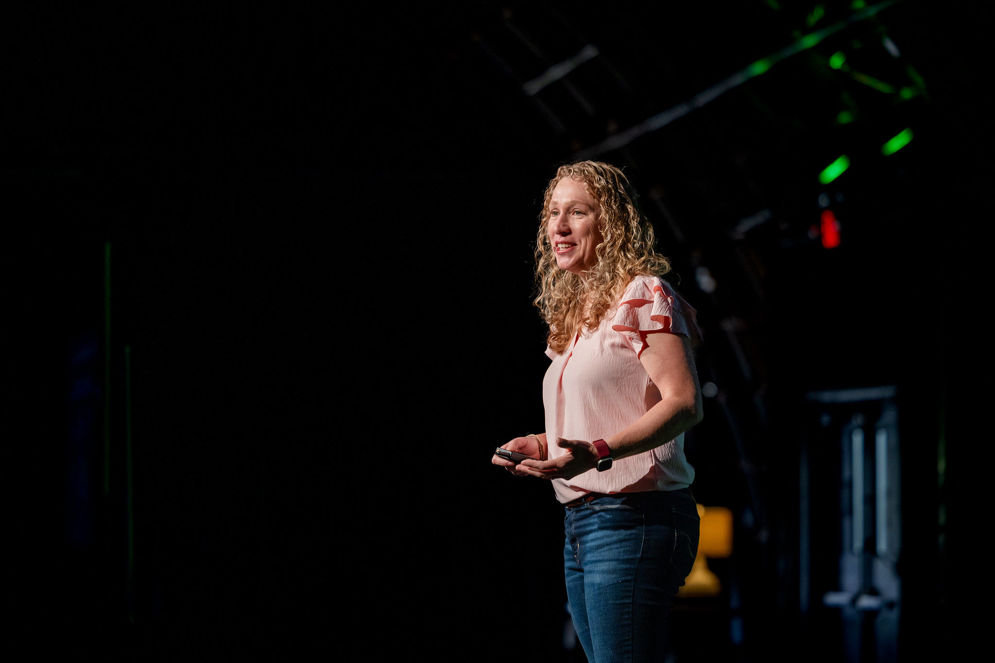 Emma McAdam on stage