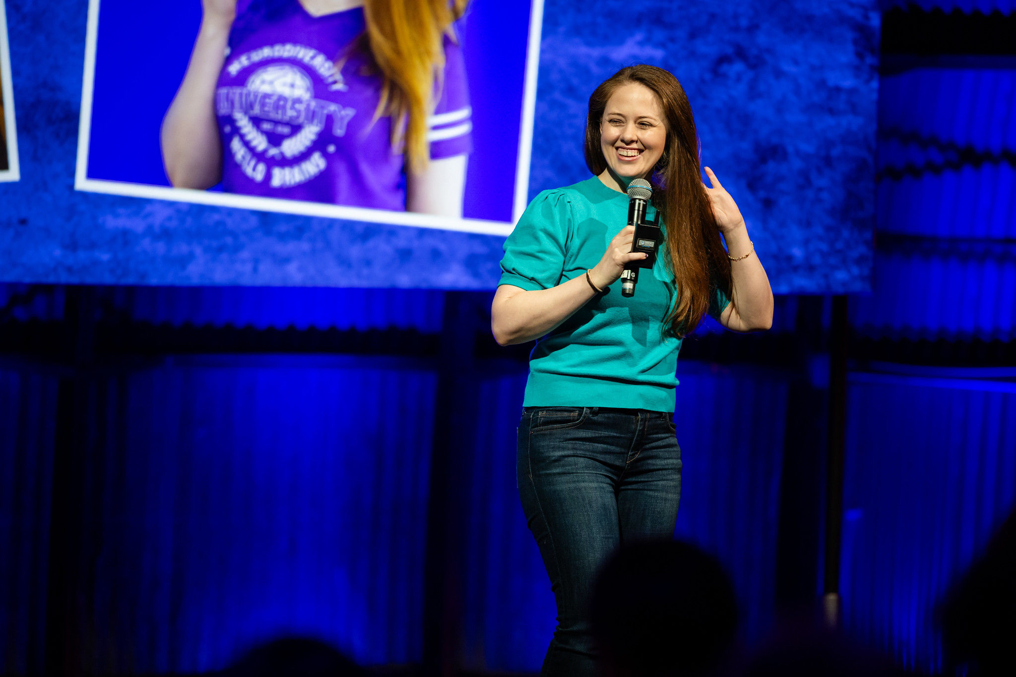 Jessica McCabe speaking at NeuroDiversion