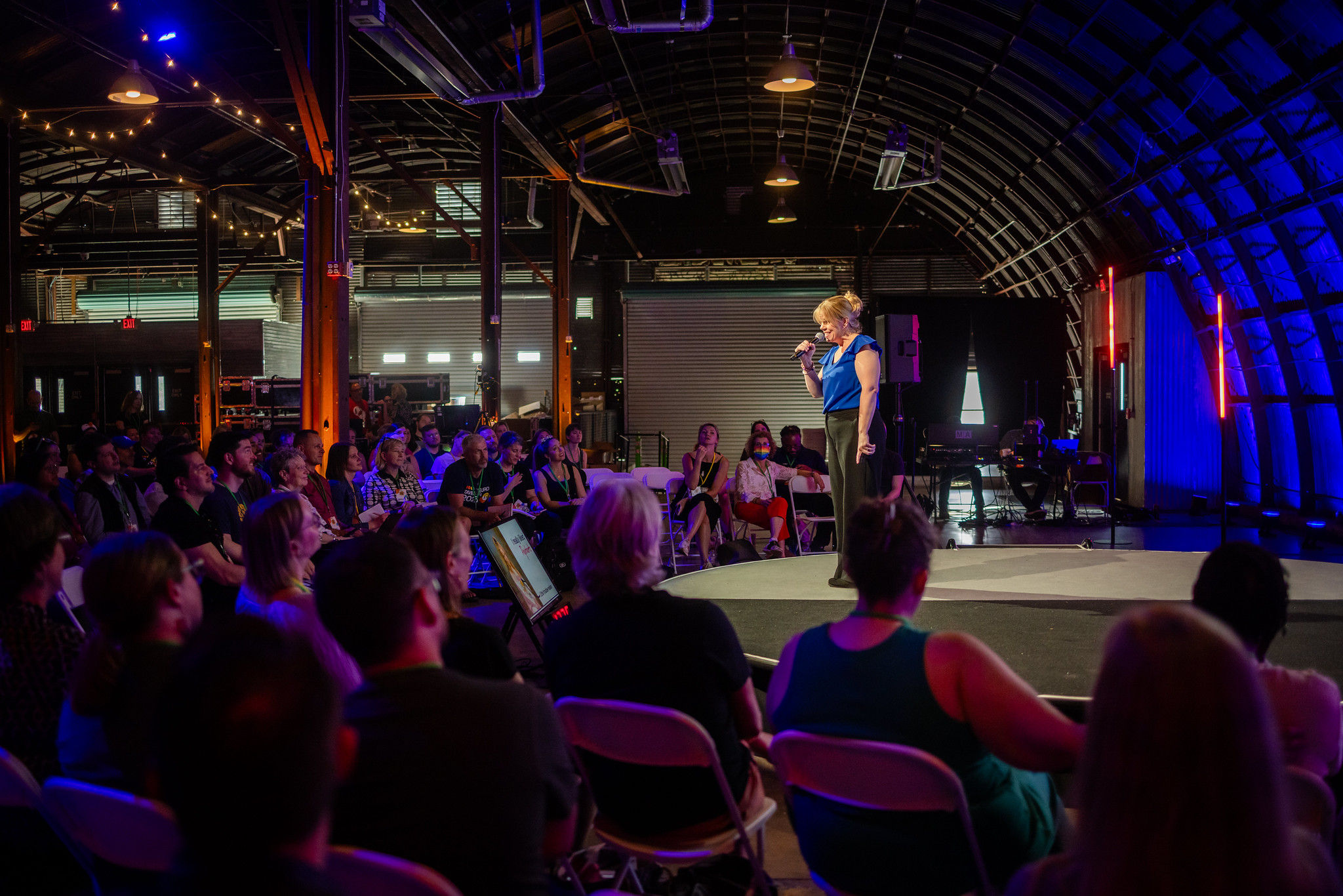 Cassandra Aarssen with attendees