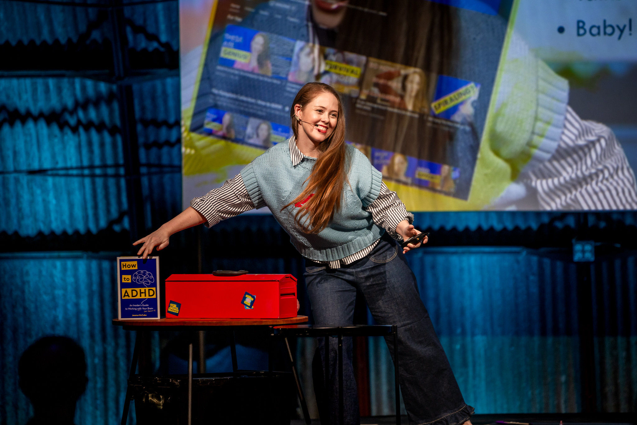 Jessica McCabe on stage at ND26