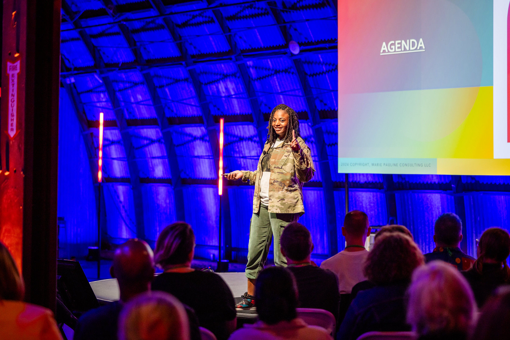 Dr. Brandi Walker speaking at NeuroDiversion