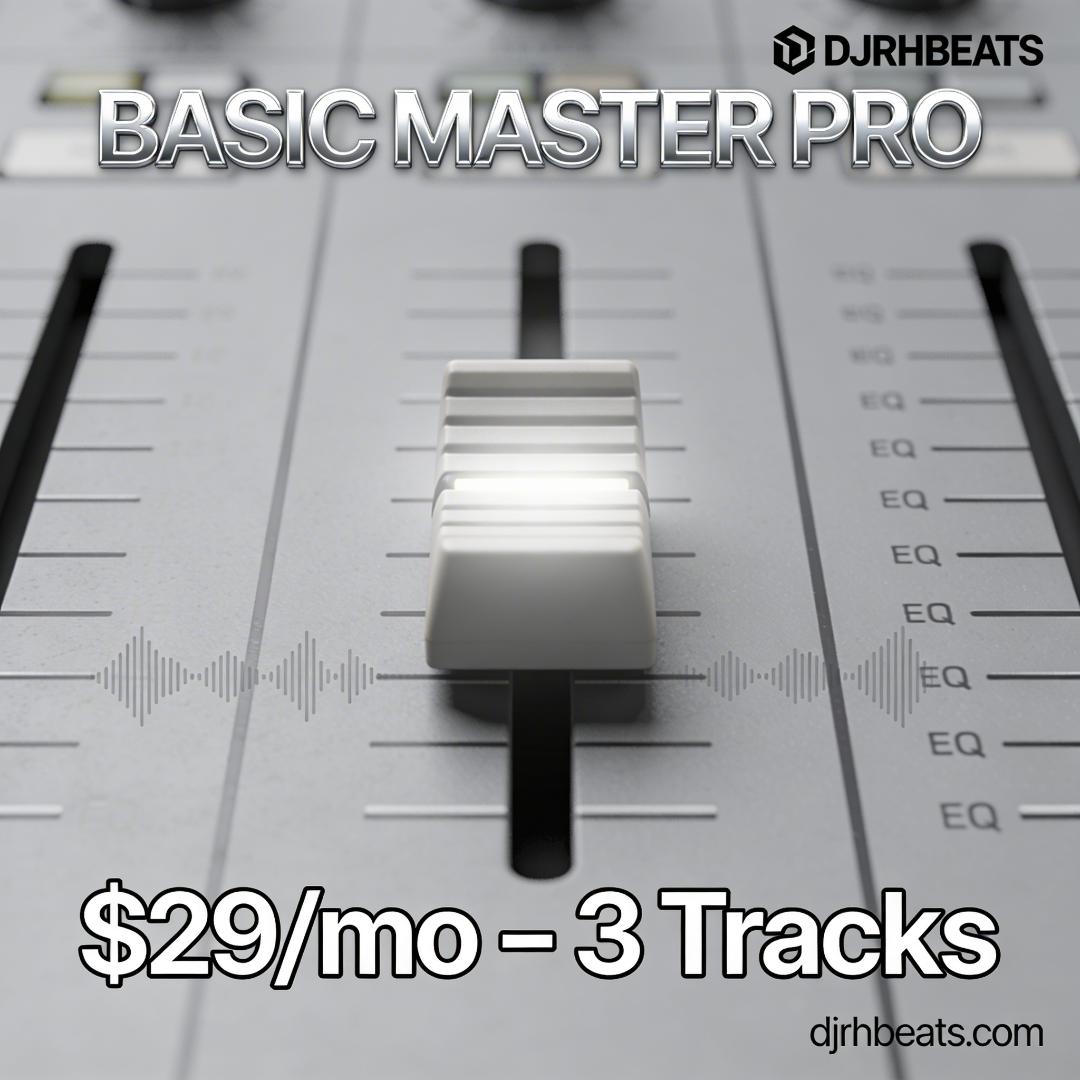 🔊 Basic Master Pro – 3 Tracks for $29/mo 🔊