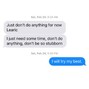 Learic Spellman - "I just need some time, don’t do anything, don’t be so stubborn Learic" 2/24/18