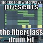 blockedoutwaterways - Fiberglass Drumkit (47 electronic drum samples)