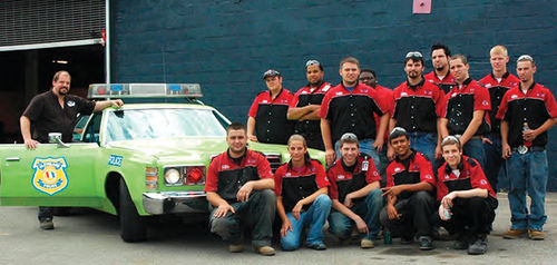OTC students recently restored this 1978 Ford LTD Cleveland police cruiser for the Cleveland Historical Society.