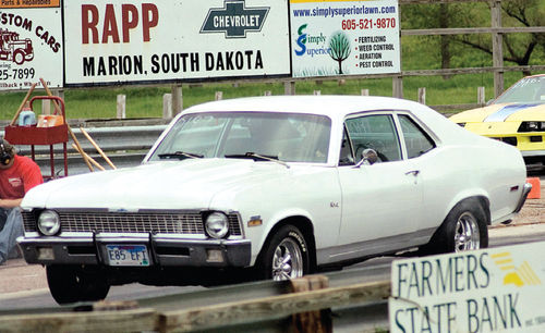 Drag racing is a family affair when Joanie and Mike Sedlacek take their Novas to the local strip.