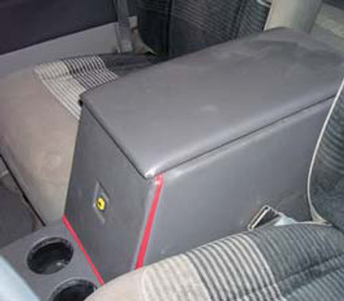 Photo 5. The trunk release button gets recessed into the trim panel to prevent accidentally pressing the button.