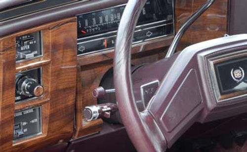 The Brougham was already an old design and its dashboard shows it.