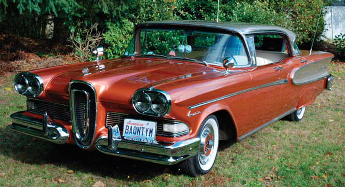 Most people find it difficult to be neutral when it comes to the Edsel. It’s one of those cars that folks really like—or they don’t. In this case, the Corsair seen here has found an entire family that’s quite happy to call the car their own.