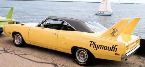 As early as the mid ’70s, Mike Lamm saw the Plymouth Superbird as the “Auburn Speedster of tomorrow.”