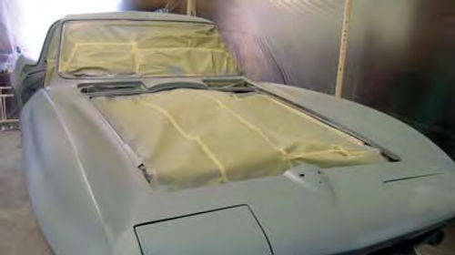 Photo 8. The test car in sealer.