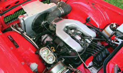 Photo 4. The new engine, seen from the rear, as it appears today.