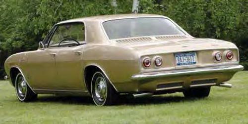 The Corvair couldn’t possibly be taken for a 2009 design, but it’s still elegant and attractive today.