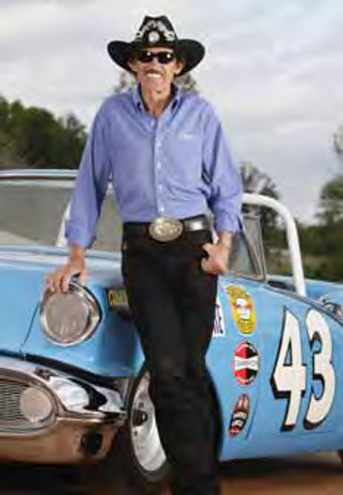 “The King,” Richard Petty, seen with a replica of a Buick he once raced, will be a special guest at the upcoming Amelia Island concours in Florida.