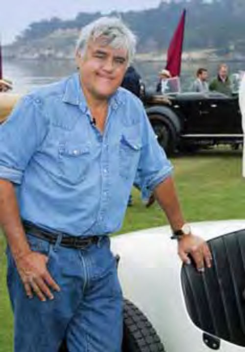 TV host and Pebble Beach regular Jay Leno was on hand for the concours, this time with a Bugatti 2 Seat Sports from his extensive collection