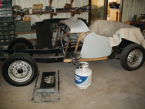 With the body sitting back on the frame, John’s Custom Auto can start doing the shimming and adjusting needed to close panel gaps and get good fits.