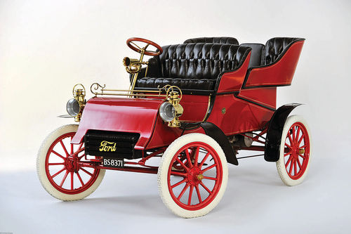 Ford’s 1903 Model A. It brought in some much-needed cash when the Ford Motor Co. desperately needed funds to stay in business.